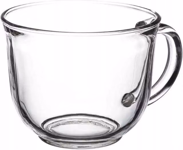 Bicchiere grande KADAX da 480 ml con manico per caffè, tè, bevande invernali e latte macchiato.