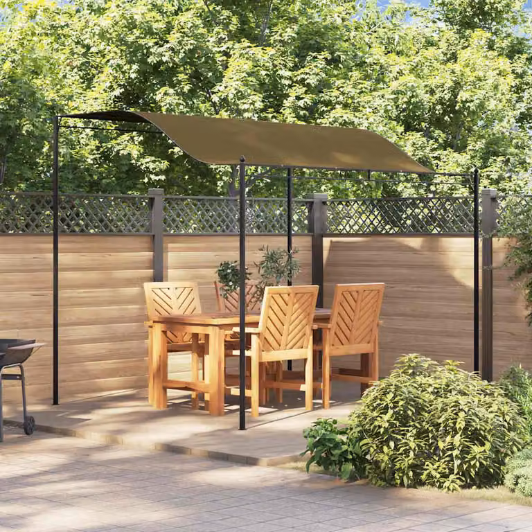 Tendalino Parasole vidaXL Grigio, L: 300 cm, P: 255 cm, H: 240 cm