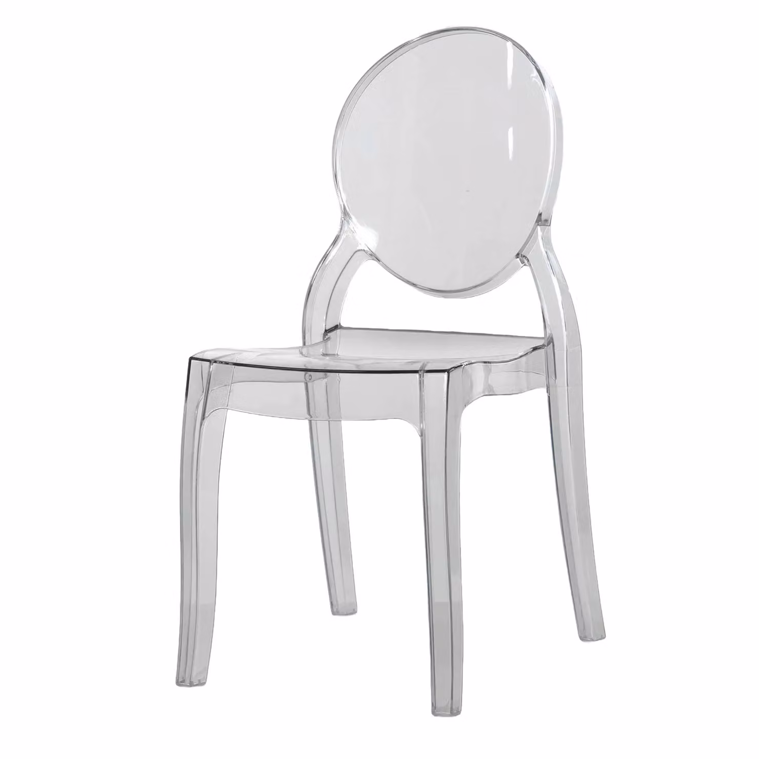Sedia da pranzo Vestiamo Casa in polipropilene trasparente H 89,5 x L 41 x P 50 cm – 1