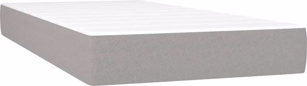 Materasso a Molle Insacchettate Rigidità Media Grigio Chiaro 80x200x20 cm