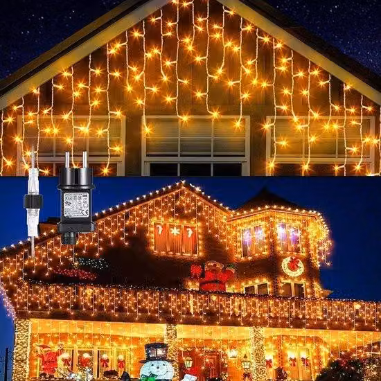 Luci natalizie: catena luminosa da 400 LED, 10 m, bianco caldo