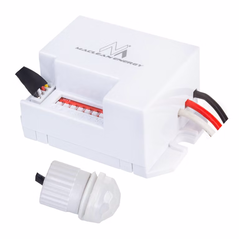 Rilevatore di movimento PIR Maclean, con sensore esterno, 12-24V DC, 360°, MCE32 V