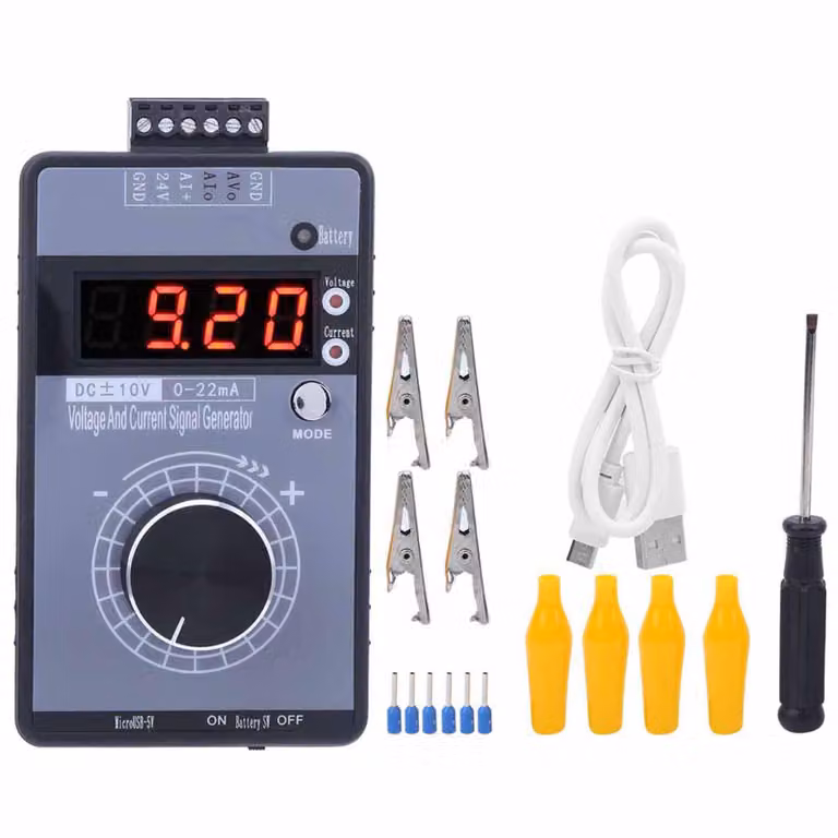 Generatore di segnali di tensione di corrente DC 0-10 V 0/0-22 mA Interfaccia Simulatore analogico Display a 4 cifre per il debug dei pannelli PLC