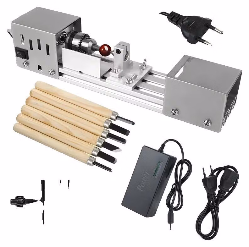 Mini tornio da legno, 8000 giri al minuto, controllo di precisione, 220V