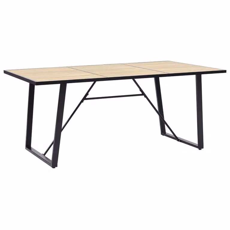 Tavolo da pranzo colore rovere 200x100x75 cm MDF