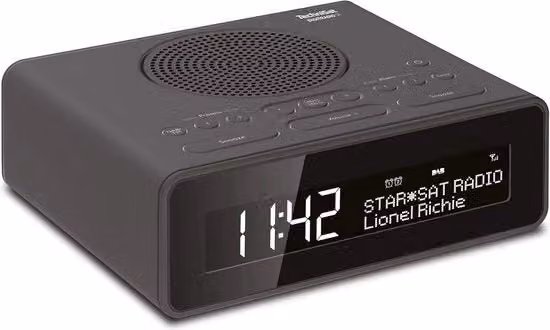 Radio sveglia DAB+ (con due orari impostabili e funzione sonno) - nero, ingresso auricolare