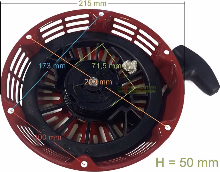 Avviamento a strappo Motore Honda GX340 GX390 GX610 GX620 11-20hp (non tutti i modelli)