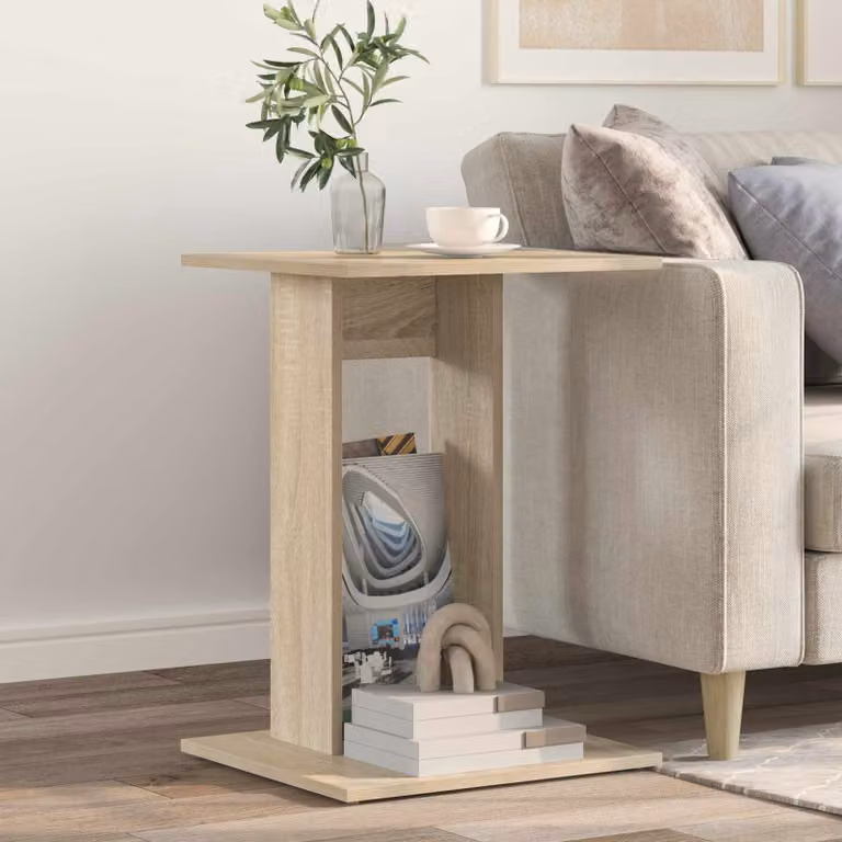vidaXL Tavolo laterale moderno in Rovere Sonoma, L/P/H: 45 x 40 x 62,5 cm