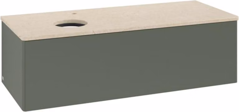 Mobiletto V&B senza struttura frontale, con illuminazione Antao 120x36x50cm, HL, WBP botti., le g. m Lac
