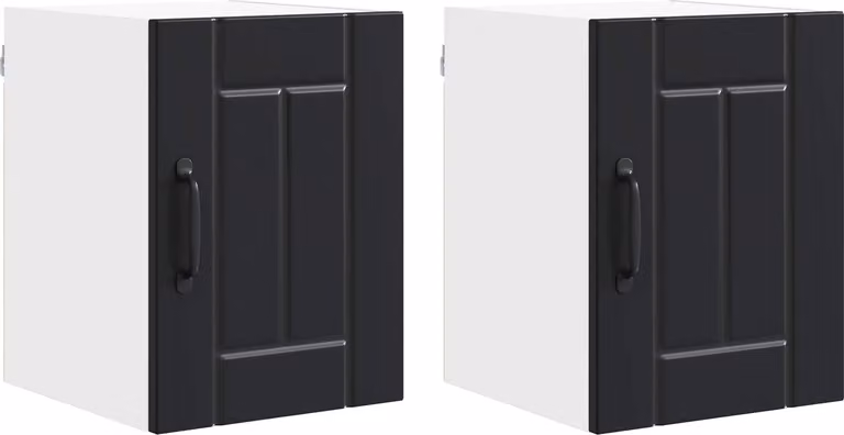 Armadietto a muro LUCCA 2 pcs Nero 30 x 31 x 40 cm