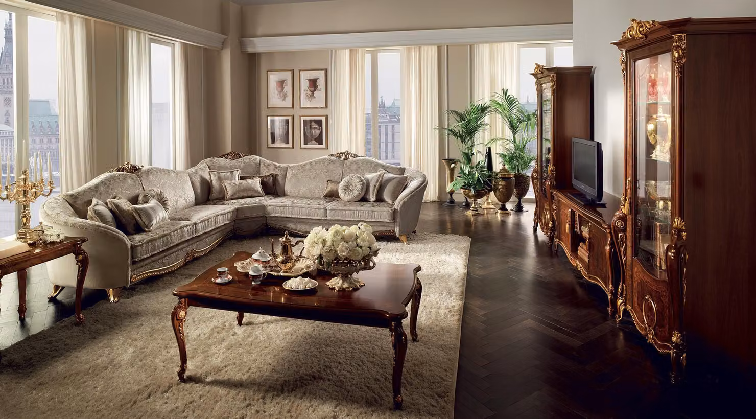 Couchtisch Edler Design Wohnzimmer Barock Rokoko Sofa Couch Tische Jugendstil