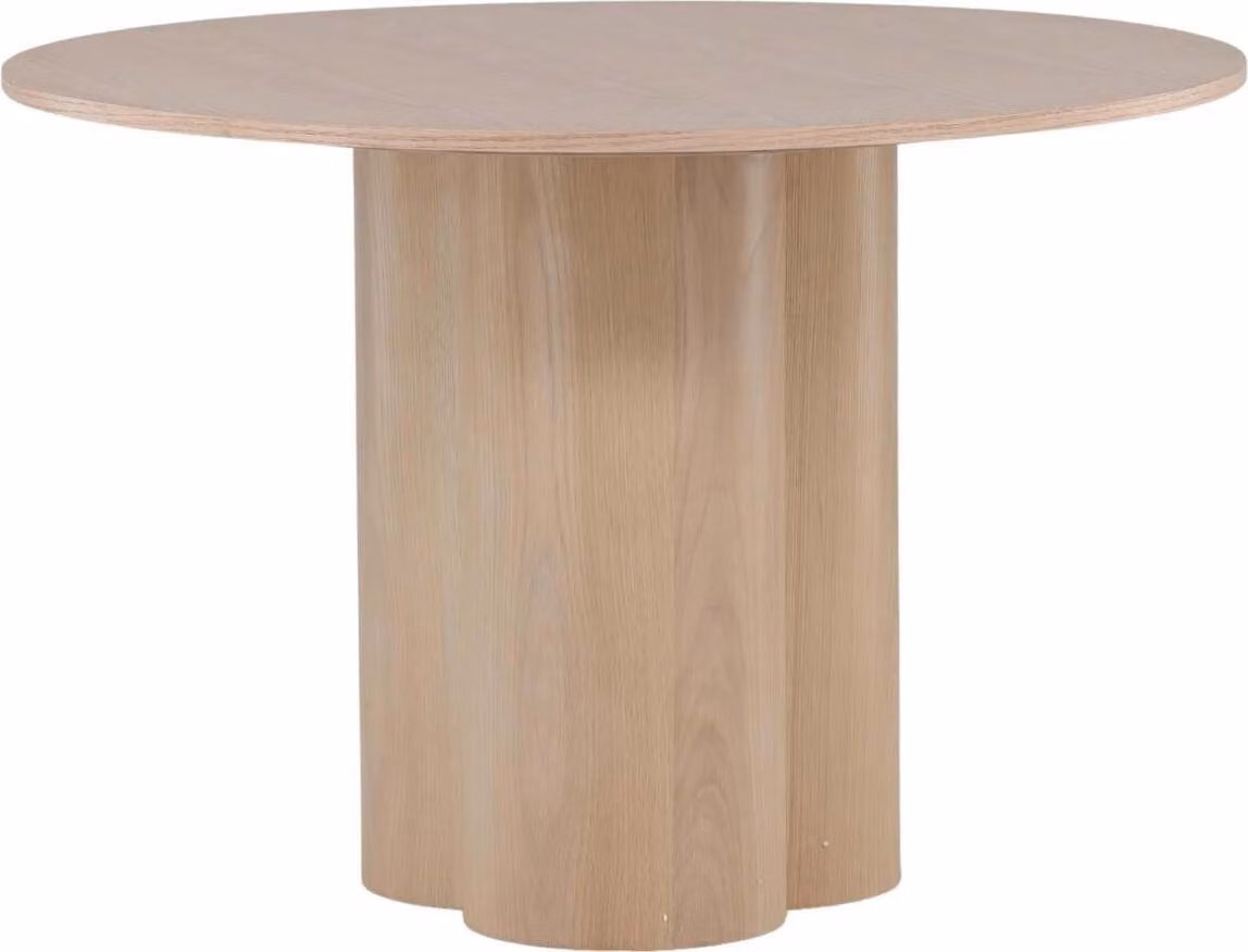 FURNLUX Tavolo da pranzo Olivia Oak 110cm / Hauptfarbe: Beige / Dimensioni: 110 x 110 x 75 cm