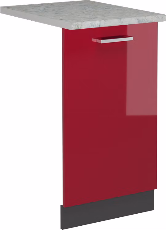 Pannello frontale della lavastoviglie Vicco R-Line Rosso lucido 45 cm , PL Marmo, Model 54942