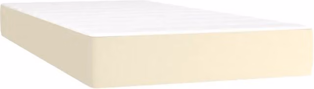 Materasso a Molle Insacchettate Rigidit¨¤ Media Crema 100x200x20 cm in Similpelle