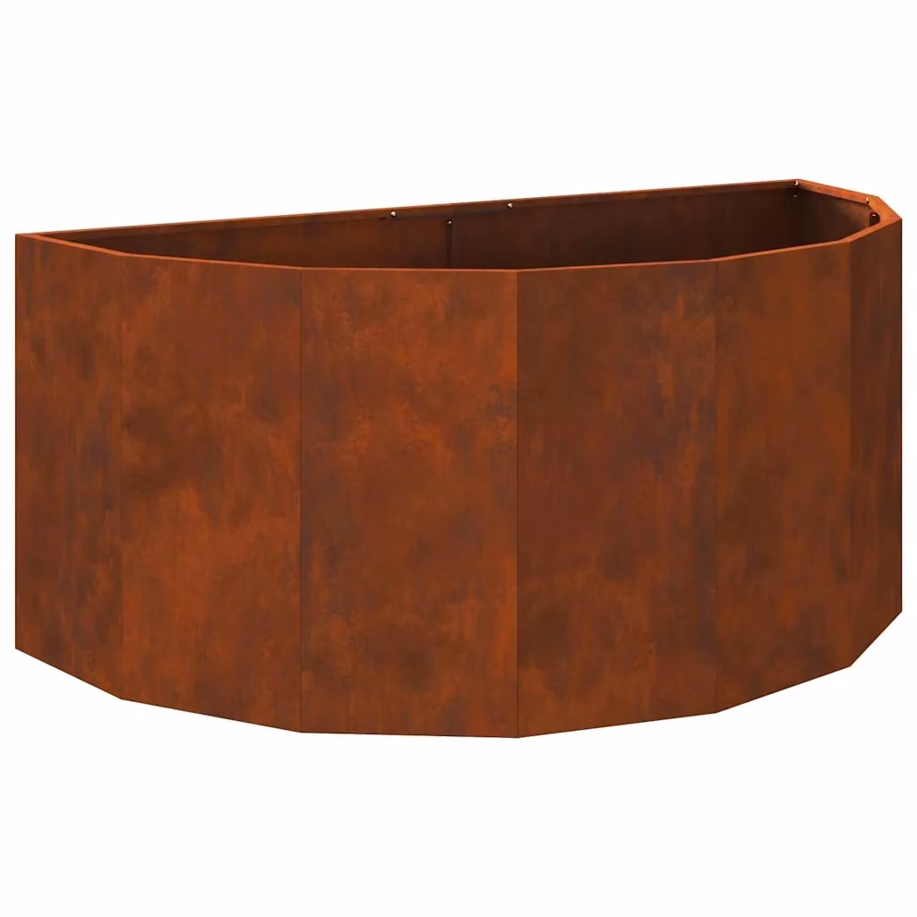 Fioriera vidaXL in acciaio color marrone per piante L: 120 cm, P: 60 cm, H: 50 cm – 2