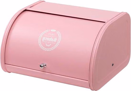 Contenitori in metallo inossidabile, rosa, scatola portaoggetti