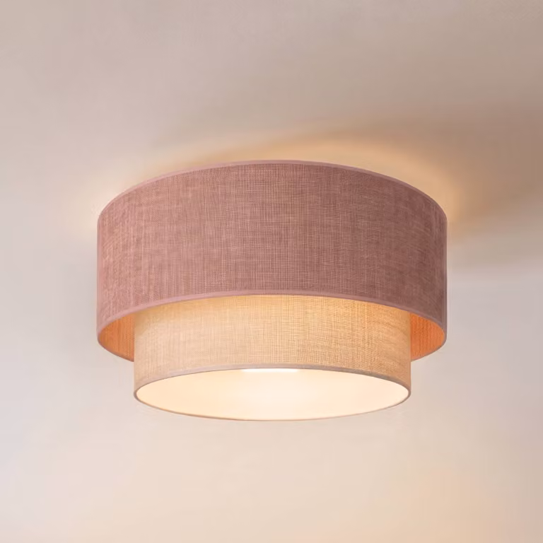Plafoniera soffitto Boho Duolla, Violetto / Fucsia / Rosa, Corridoio, Tessuto / Stoffa / Seta, Giovanile, Plafoniera