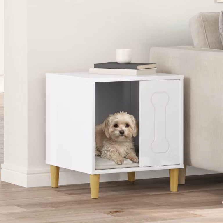 Cuccia per cani vidaXL Bianco Lucido L 44 cm, P 42 cm, H 49 cm