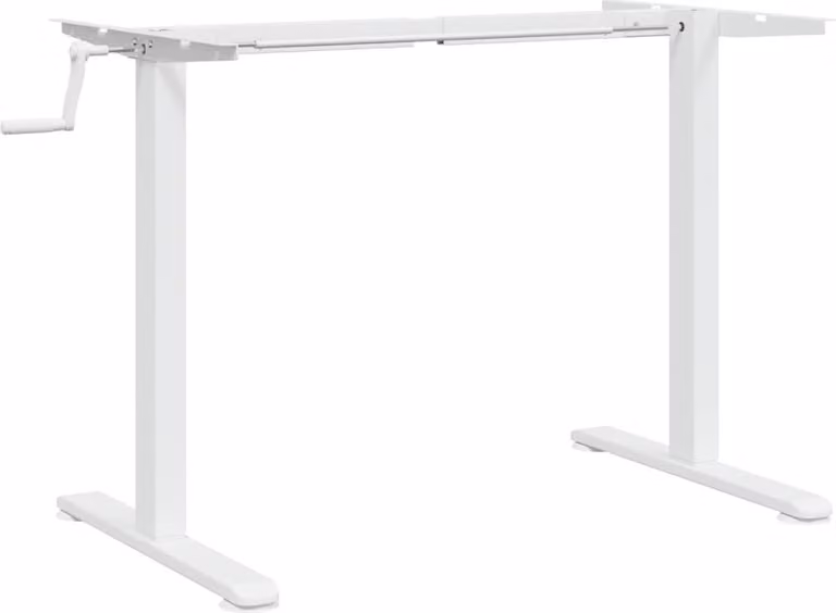 Telaio Scrivania in Piedi Bianco (94-135)x60x(70-114)cm Acciaio