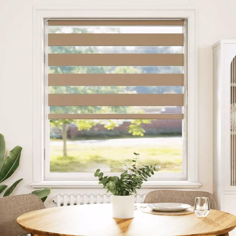 vidaXL Tenda a Rullo Zebra Larghezza Tessuto 90,9 cm Poliestere