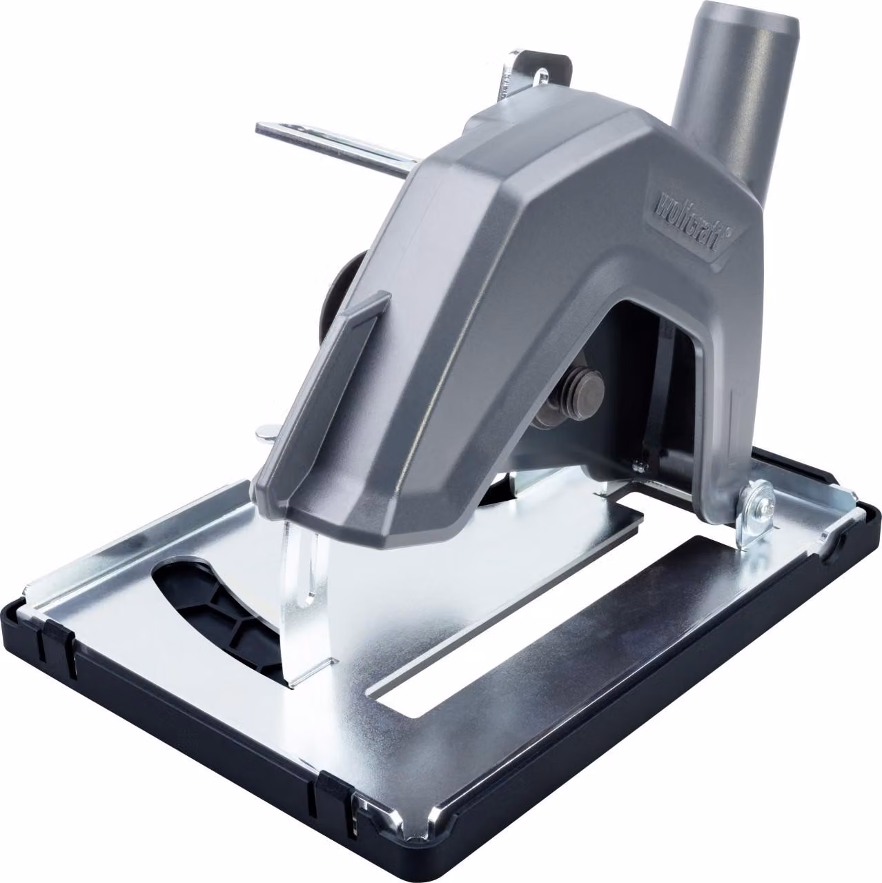 Wolfcraft Guida di estrazione della polvere Supporto e guida per smerigliatrice angolare Argento Argento Taglia unica