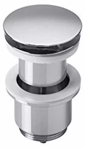 Kit di scarico da 1 1/4" per lavabo/bidet, in acciaio inossidabile, sistema pop-up