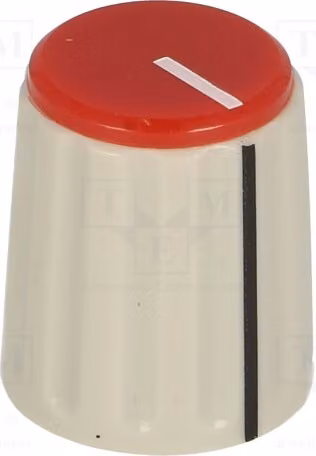 1 manopola rotante con indicatore, diametro 15,3x18 mm, grigia, diametro albero: 6 mm, codice prodotto: RN-110F-R6.1. Manopole rotanti