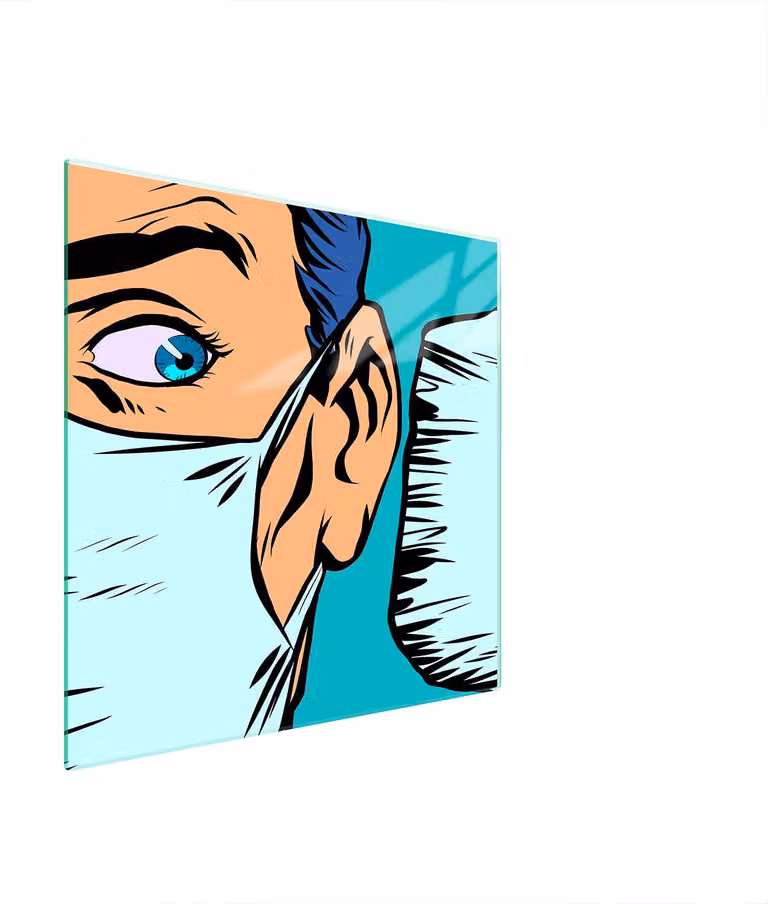 Piastra Protettiva In Vetro Per Maschera 50X52
