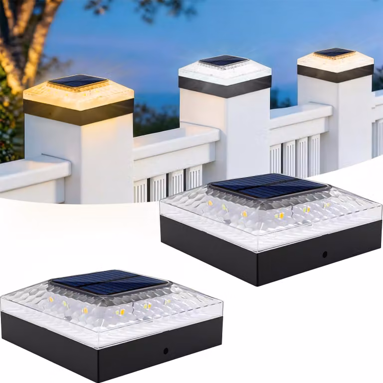 Lampioni solari, confezione da 2, 3 colori, 2 livelli di luminosità, impermeabili