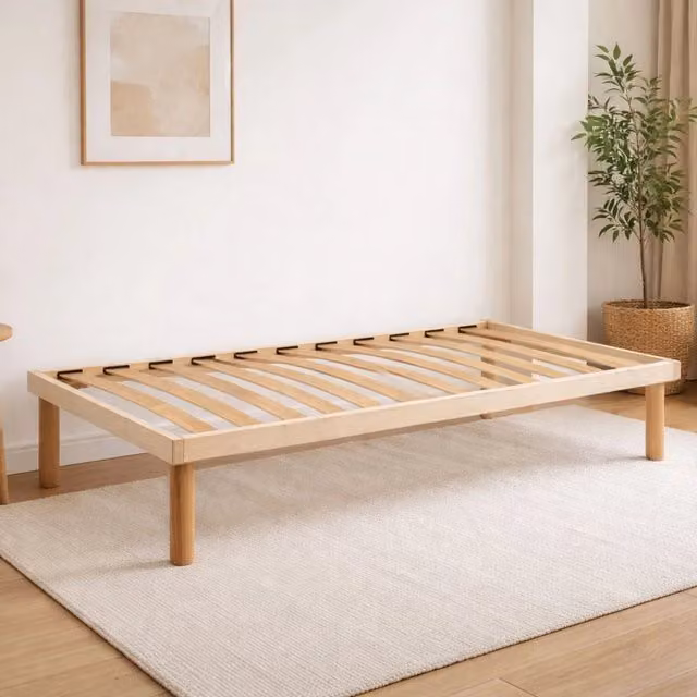 Rete letto matrimoniale ortopedica Pietra di Talamo Italia in legno di faggio color beige L: 160 cm, P: 190 cm, H: 31 cm
