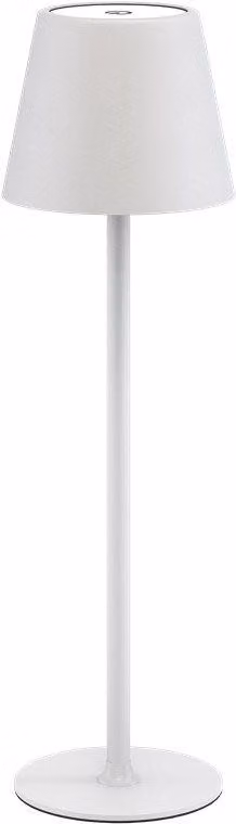 Goobay 77672 Lampada da tavolo LED a batteria, bianca, 1 m - con comando a sfioramento, 170 lm, bianco caldo (3000 K), dimmerabile in continuo