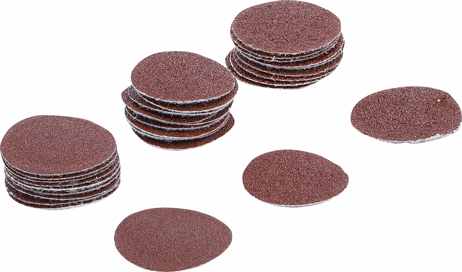 BGS Set di fogli abrasivi per levigatrici rotorbitali Ø 30 mm K 60 - 80 - 120 30 pezzi - 70193