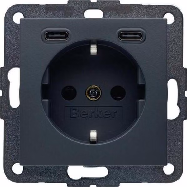 Berker S.1/B.X SSD M.2 con connettore USB-C, 20W, con antenna (48151606)