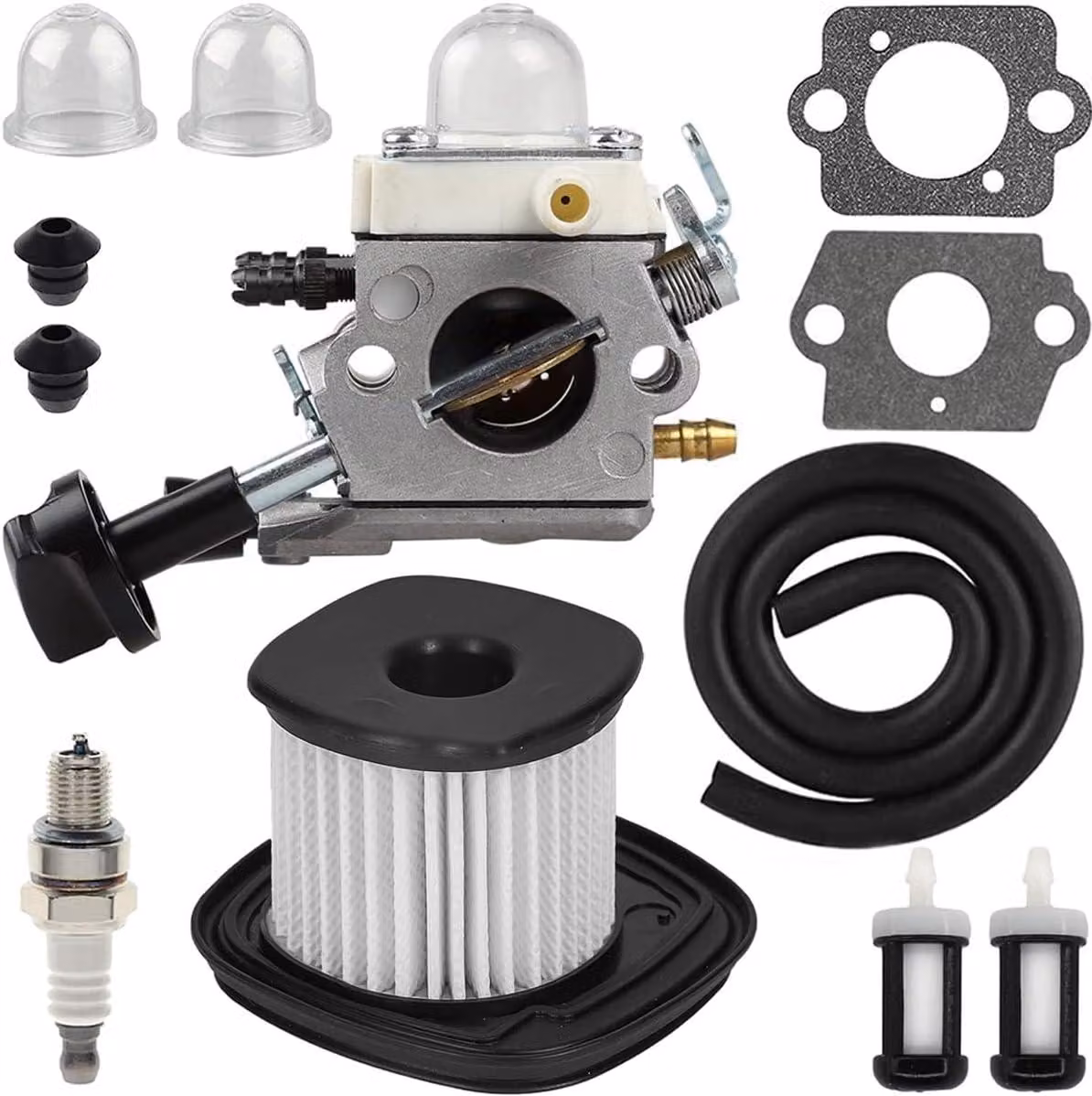 Carburatore per soffiatore a batteria BG86, BG86C, SH86, SH86C, completo di filtro dell'aria e candela, ricambio
