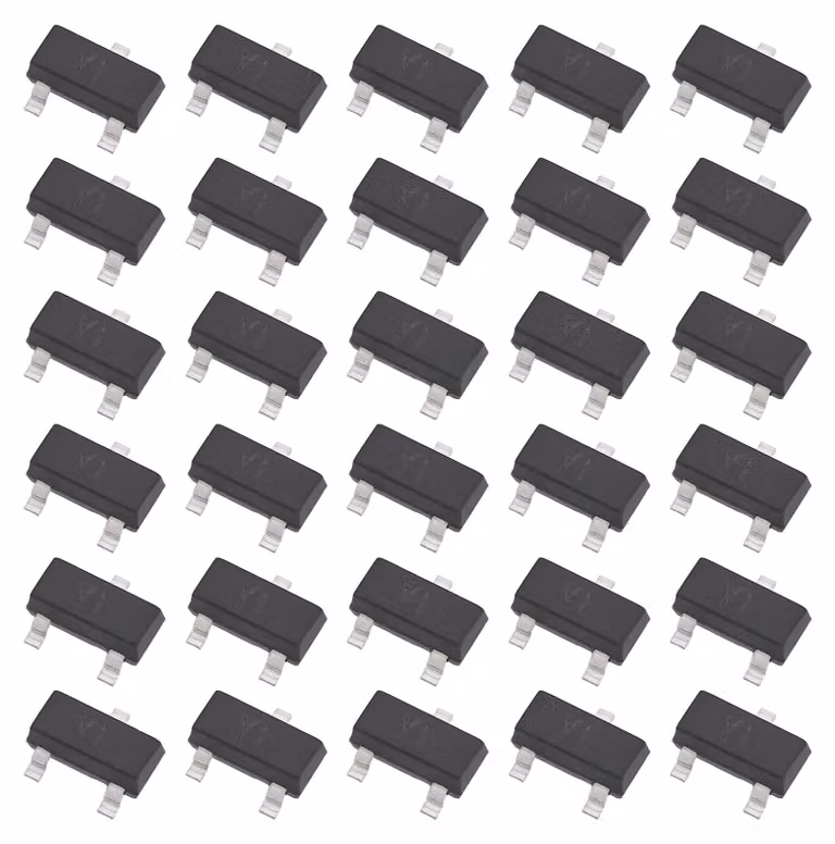100 transistor NPN SS8050-Y1, alloggiamento SOT-23, 25V, 1,5A, 300mW