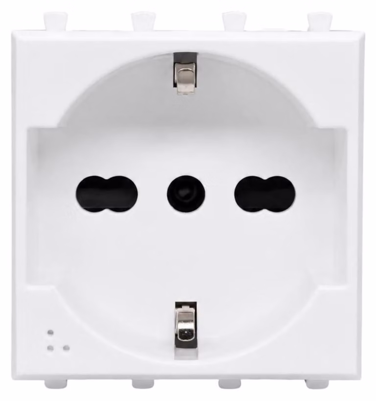 Presa Schuko Bipasso 2P+T 10/16A 250V Serie S44
