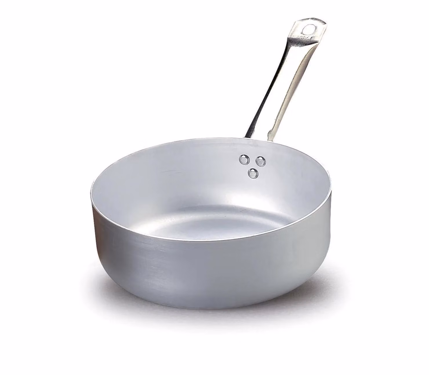 Casseruola bassa in alluminio con un manico in acciaio inox, spessore 3 mm, diam. 20cm