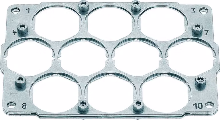 "Telaio di supporto Han HPR, perno HPR misura 48, per 10 moduli HC 350 Materiale metallico"