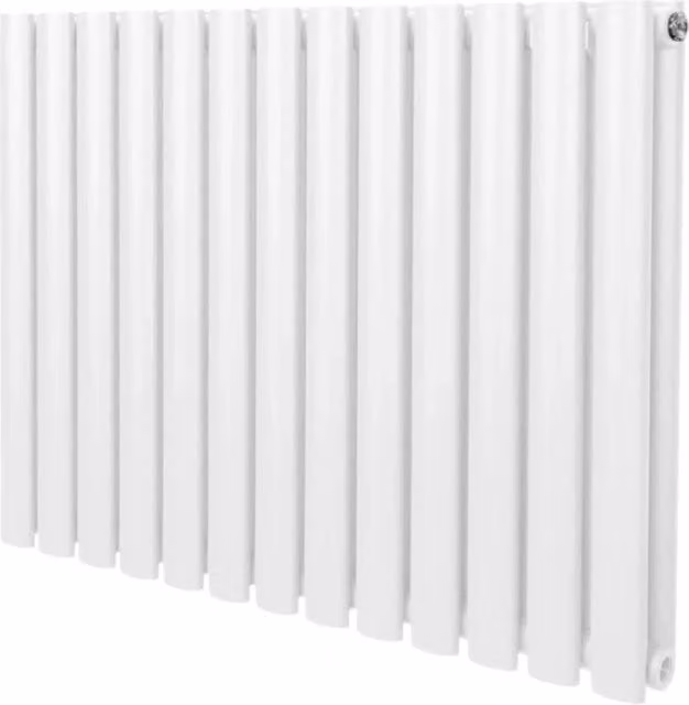 Radiatore a colonna ovale in acciaio Monster Shop Bianco L: 60 cm, H: 78 cm