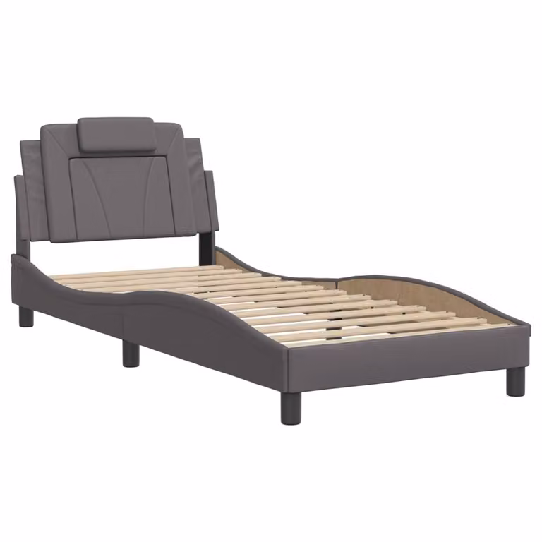 Giroletto Viana senza Materasso Crema 80x200 cm in Pelle finta