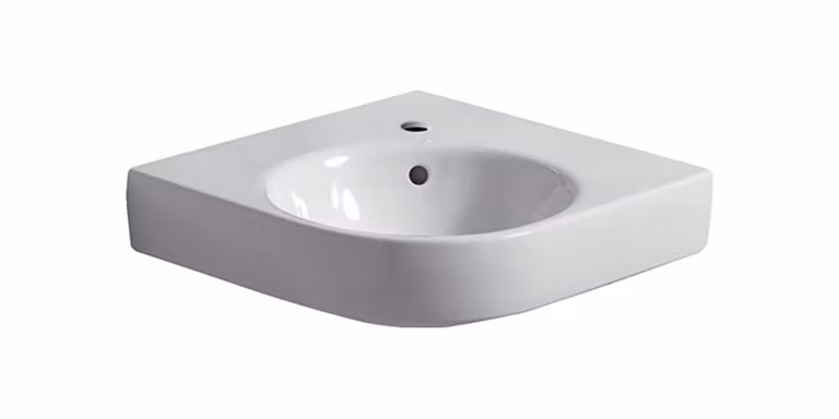 Geberit Renova Nr.1 Comprimo Nouveau lavabo d'angle, 50cm, 226150000, 226150000