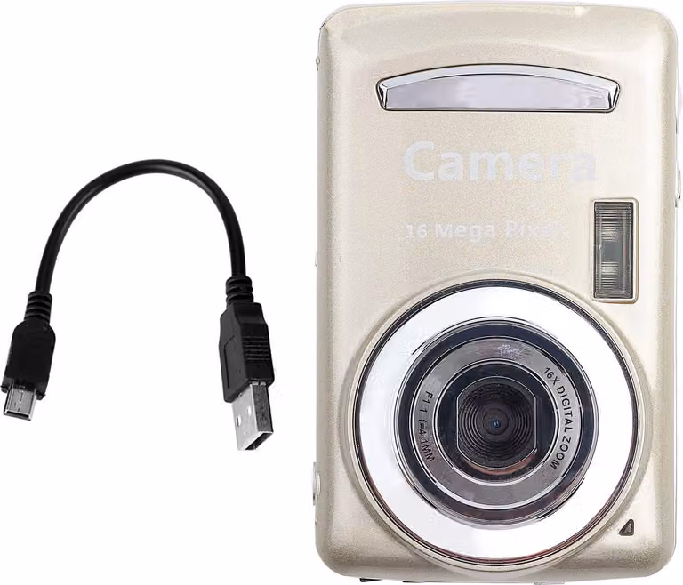 Mini videocamera digitale all'aperto 5MP 720p 30fps 4x Zoom HD Oro
