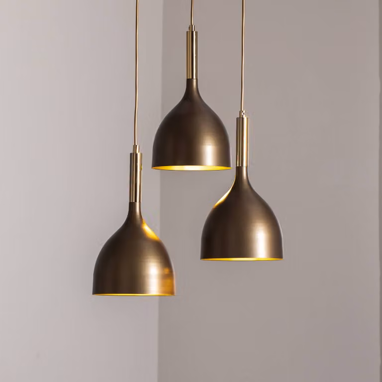 Lampada a sospensione Noak Luminex, dimmerabile, Alluminio / Grigio / Zincato, Soggiorno / Sala da pranzo, Metallo, Lampada a sospensione