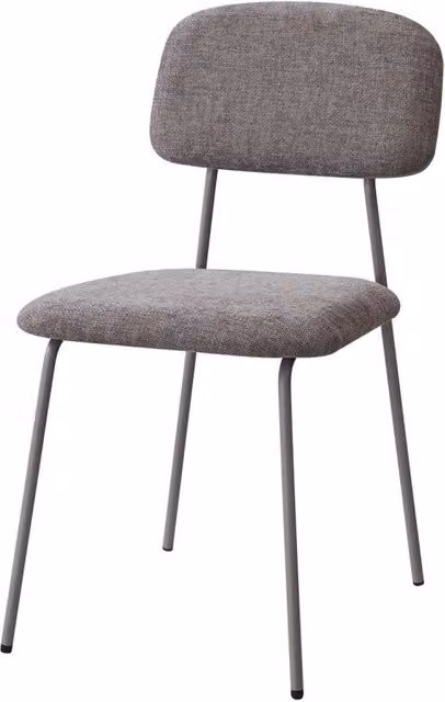 Set di 4 Sedie Brenda 45x44x81,5cm In Tessuto Tortora