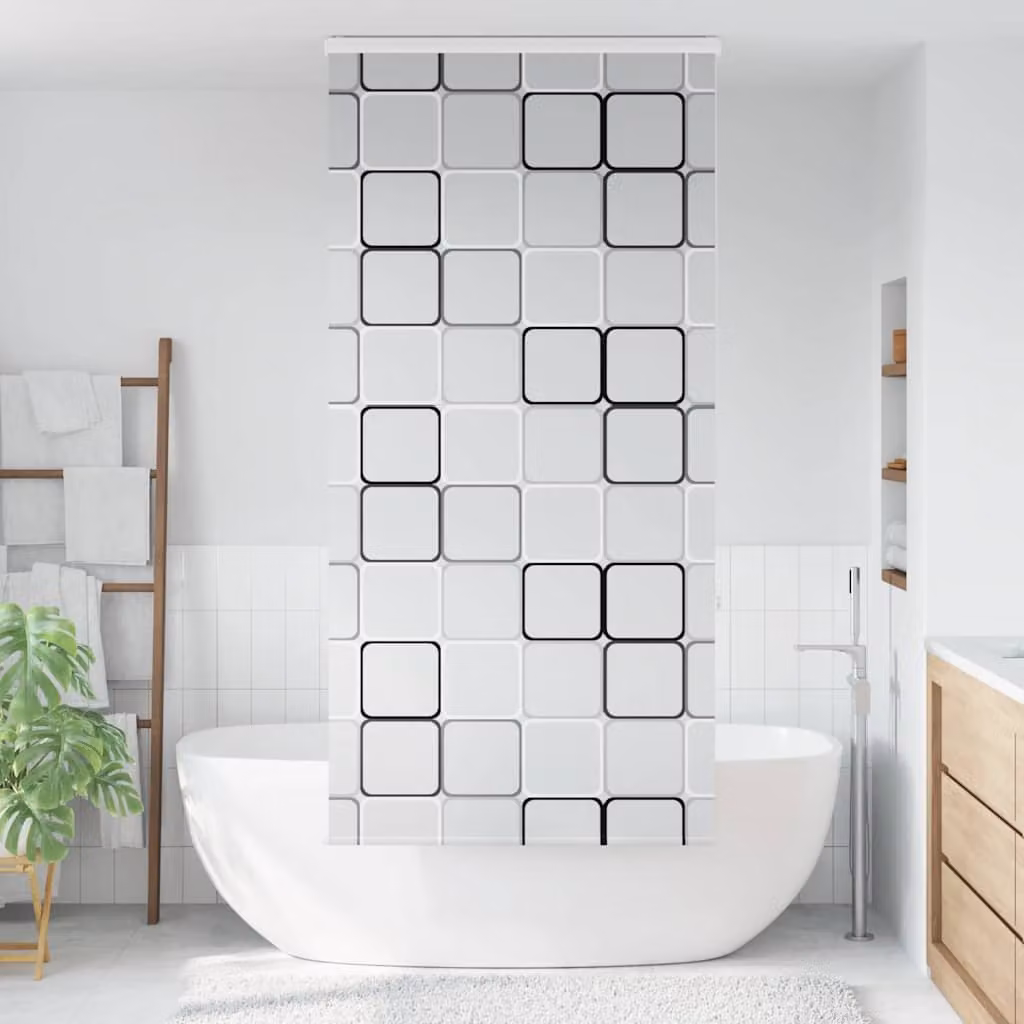 vidaXL Tenda a Rullo Doccia Cassonetto 90x240 cm Larghezza Tessuto