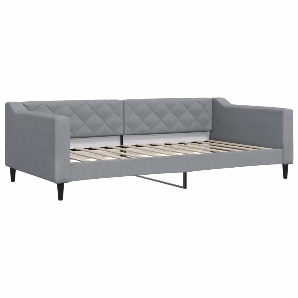 Letto da giorno moderno vidaXL in tessuto grigio L: 100 cm, P: 110 cm, H: 110 cm – 2