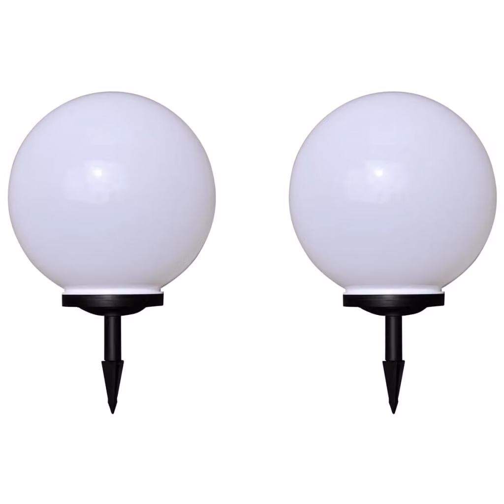 The Living Store Luci da sentiero 2 pz. LED 40 cm con picchetto a terra