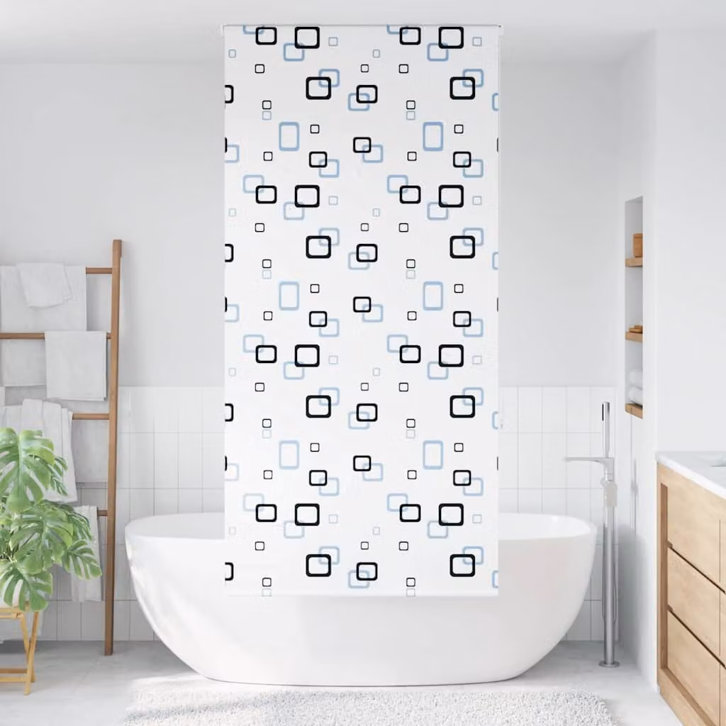 vidaXL Tenda a Rullo Doccia 100x240 cm Larghezza Tessuto 96 cm