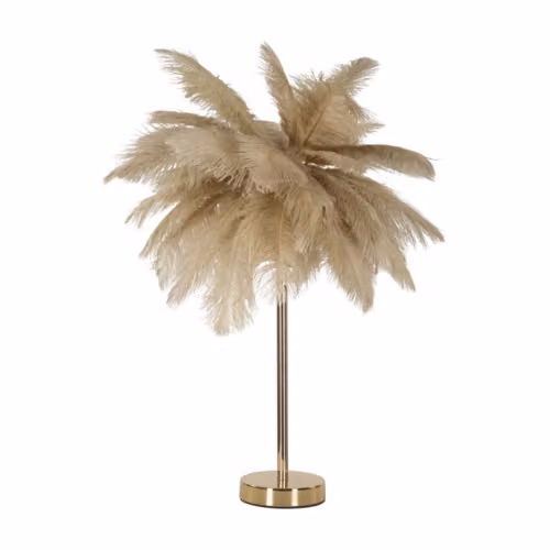 Lampade da tavolo LAMPADA DA TAVOLO PALM CAMMELLO CM Ø 55X60 Mauro Ferretti