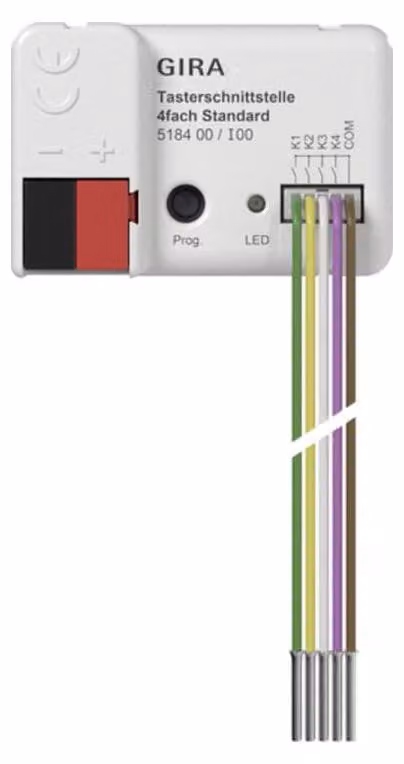 Interfaccia a pulsante Gira 4f Standard OneKNX 518400